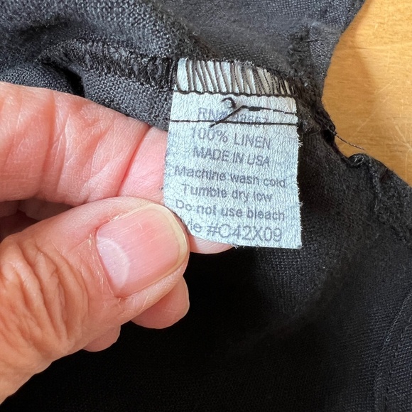 FENINI TUNIC TOP XS 100% BREATHABLE LINEN PULL ON COWL NECK CASUAL MINIMALIST - Picture 12 of 12